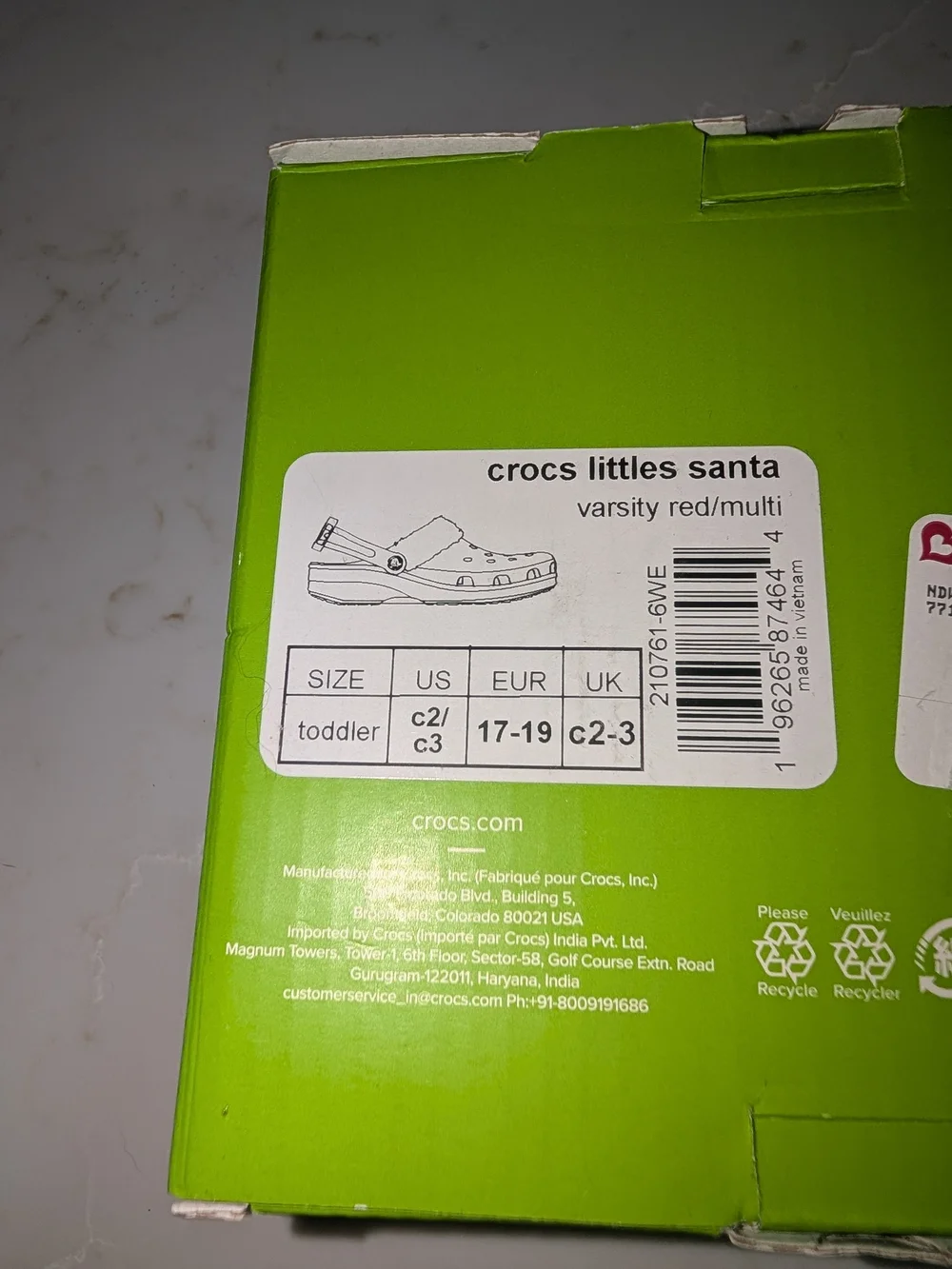 Baby Santa Crocs, Ready To Give In Box 2/3